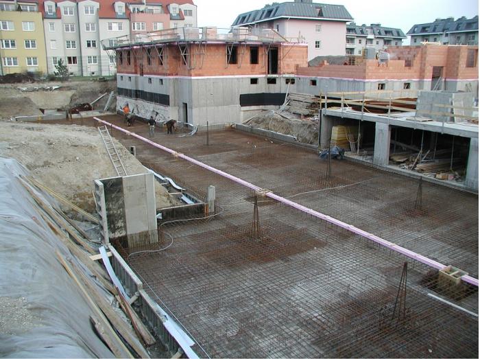 Tiefgarage - Schalung und Bewehrung